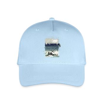 Kitesurfer kite glider - Organic Kids’ Baseball Cap - light blue - Front