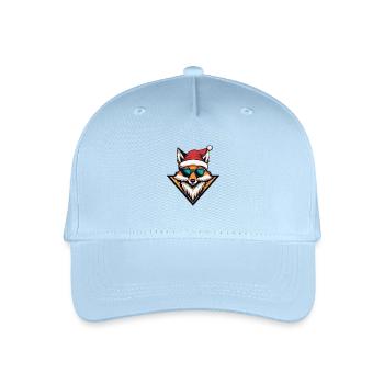 Fox Christmas Cool - Organic Kids’ Baseball Cap - light blue - Front