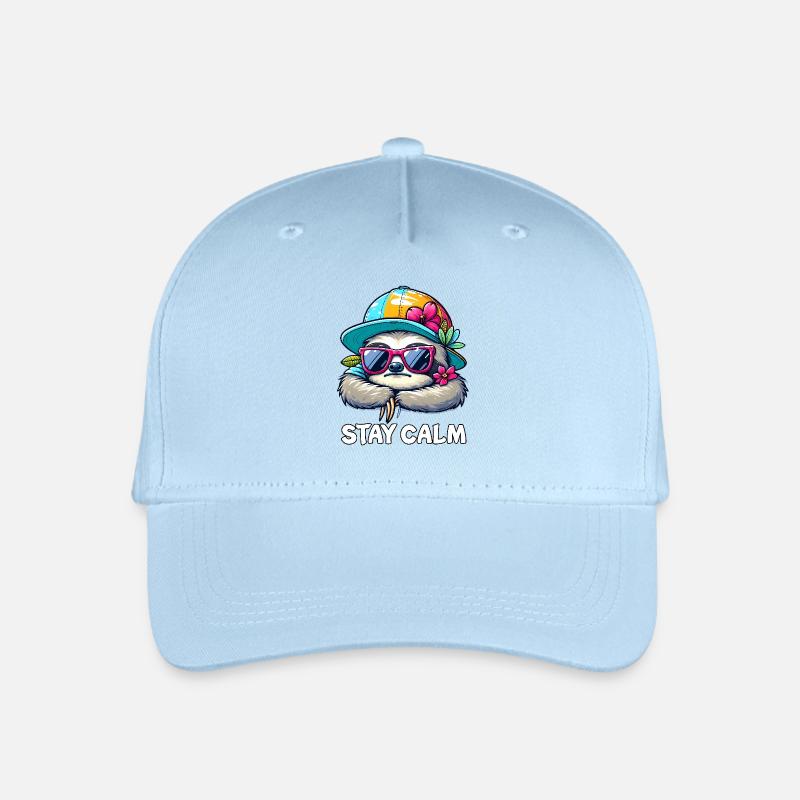 Sloth - Organic Kids’ Baseball Cap - light blue