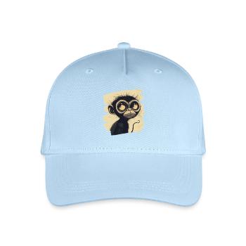Affe - Kinder Bio Basecap - Hellblau - Vorne