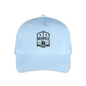 Nashville Music City Gitarre Tennessee - Kinder Bio Basecap - Hellblau - Vorne
