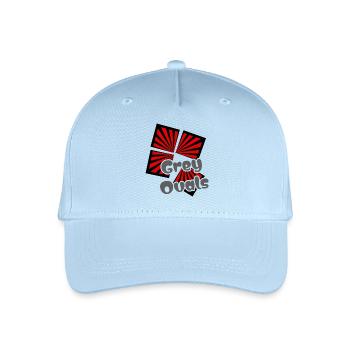 Rote Quadrate Graue Ovale - Kinder Bio Basecap - Hellblau - Vorne