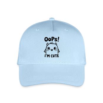 Monster Fun - Kinder Bio Basecap - Hellblau - Vorne