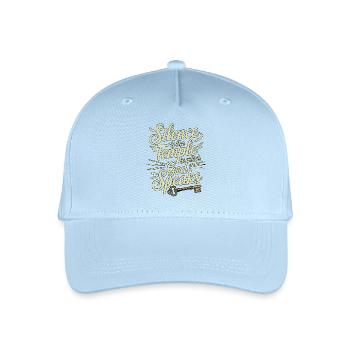 Silence – God Speaks Design - Kinder Bio Basecap - Hellblau - Vorne