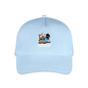  Ich Mag Whisky Und Grillen BBQ Grillmeister - Kinder Bio Basecap - Hellblau - Vorne