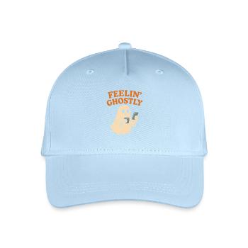 Felling Ghostly Design with Smartphone - Organic Kids’ Baseball Cap - light blue - Front