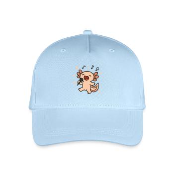 Chanter de la musique de Noël axolotl - Casquette de baseball bio Enfant - bleu clair - Devant