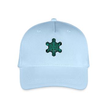 Fraktal Evolution Experience Yoga Meditation Goa - Kinder Bio Basecap - Hellblau - Vorne