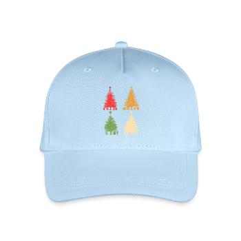 Santa Claus Christmas Tree Christmas - Organic Kids’ Baseball Cap - light blue - Front