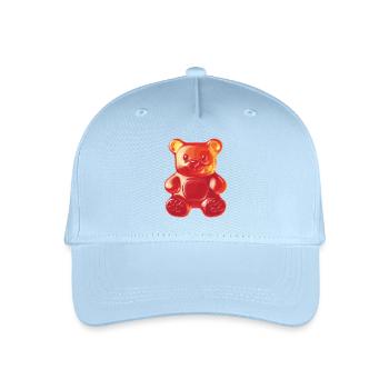 Glimmernder Gummibär - Kinder Bio Basecap - Hellblau - Vorne
