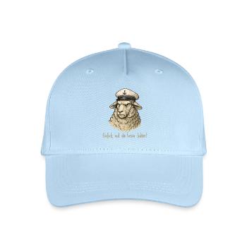 Matrose Schaf – Fresse Halten - Kinder Bio Basecap - Hellblau - Vorne
