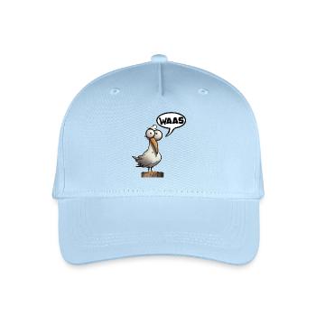 Möwe Möwen Kein Bock Lust Spruch Waas - Kinder Bio Basecap - Hellblau - Vorne