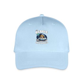 Beagle Moon Landing - Organic Kids’ Baseball Cap - light blue - Front
