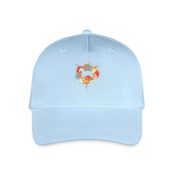Dog Drawing - Organic Kids’ Baseball Cap - light blue - Front