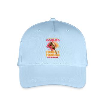 HobbyHorse Retro Glanz - Kinder Bio Basecap - Hellblau - Vorne