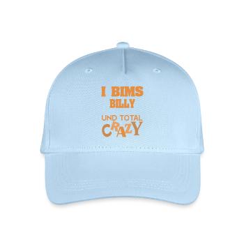 first name Billy - Organic Kids’ Baseball Cap - light blue - Front