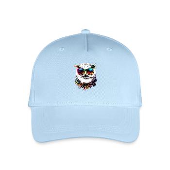 Chouette blanche Chouette Chouette Chouette Chouette Chouette Chouette des neiges - Casquette de baseball bio Enfant - bleu clair - Devant