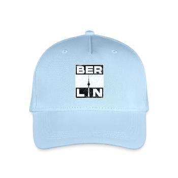 Berlin TV Tower Minimalist Graphic - Kinder Bio Basecap - Hellblau - Vorne
