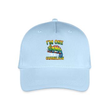 Je suis un dans un jeu de mots drôle de reptile caméléon - Casquette de baseball bio Enfant - bleu clair - Devant