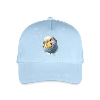 Perruche ondulée - Casquette de baseball bio Enfant - bleu clair - Devant