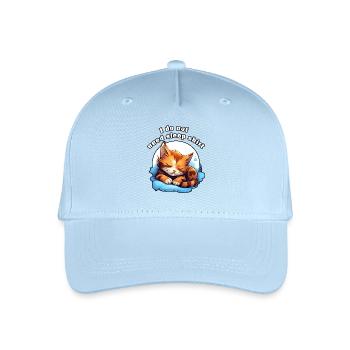 Chat insomniaque sur les nuages Chemise de nuage - Casquette de baseball bio Enfant - bleu clair - Devant