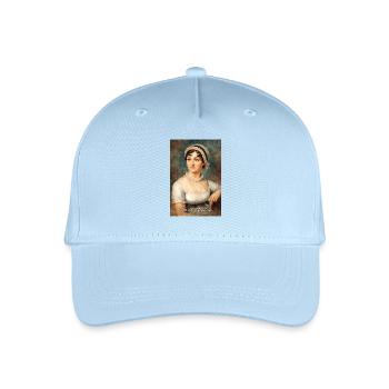 Jane Austen Portrait - Organic Kids’ Baseball Cap - light blue - Front