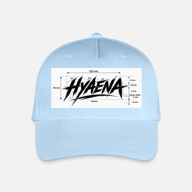 Hyena Aggressiver Schriftzug - Kinder Bio Basecap - Hellblau