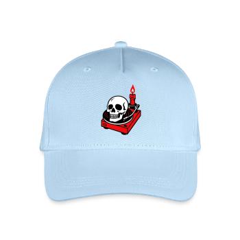 Métal noir - Casquette de baseball bio Enfant - bleu clair - Devant