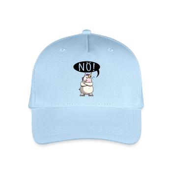 Unicorn Nope chubby - Organic Kids’ Baseball Cap - light blue - Front