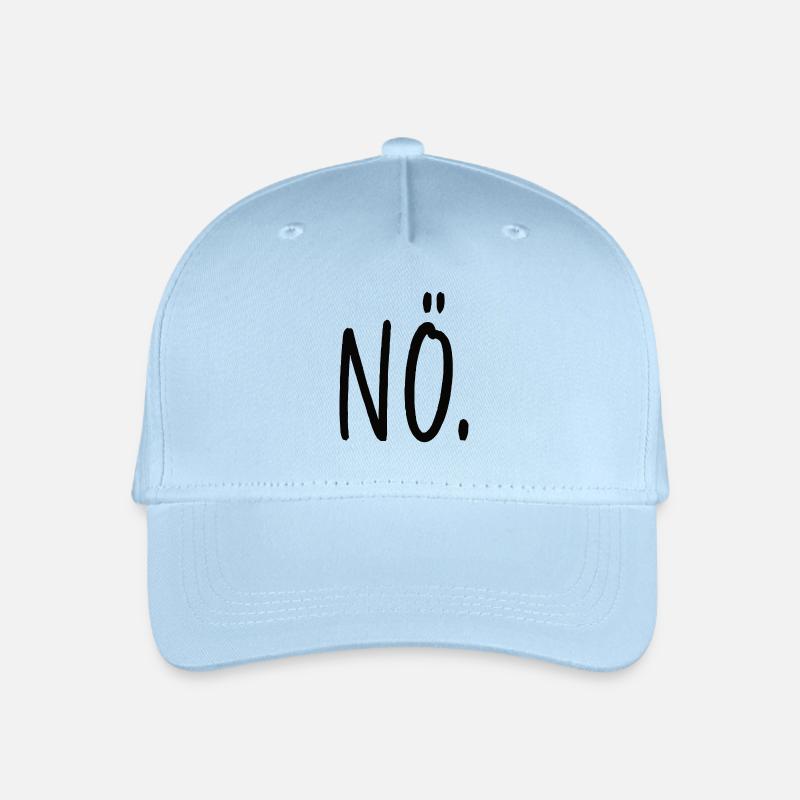 NÖ Statement Spruch - Kinder Bio Basecap - Hellblau