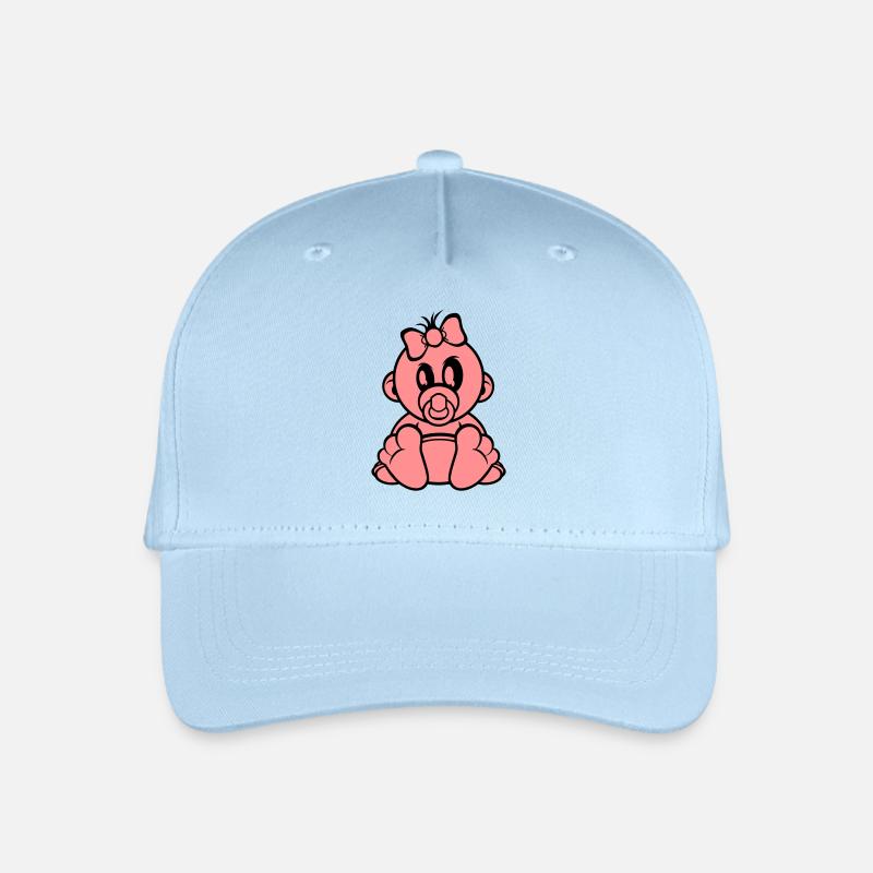 baby girl - Kinder Bio Basecap - Hellblau