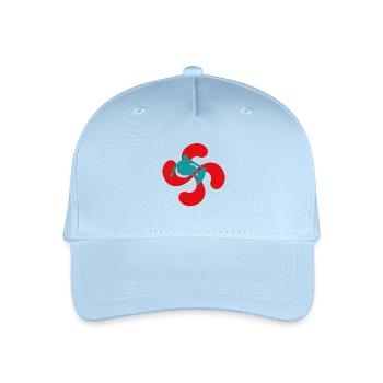 Surfen Baskenland 2 - Kinder Bio Basecap - Hellblau - Vorne
