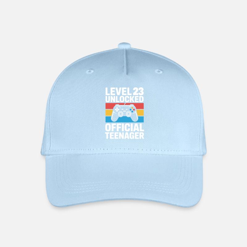 Level 23 Offizieller Teenager - Kinder Bio Basecap - Hellblau