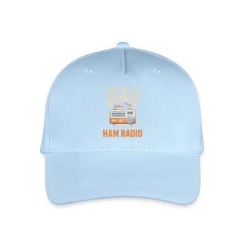 Amateurfunk-Tee - Kinder Bio Basecap - Hellblau - Vorne