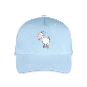 Charmante Ziege - Ziegen - Kinder Bio Basecap - Hellblau - Vorne