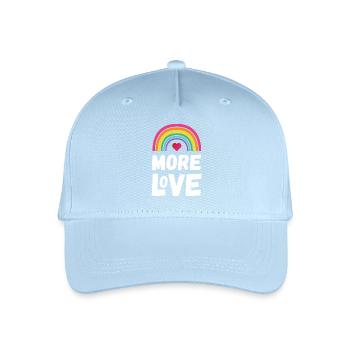 Pride Month LGBT - Mehr Liebe - Kinder Bio Basecap - Hellblau - Vorne