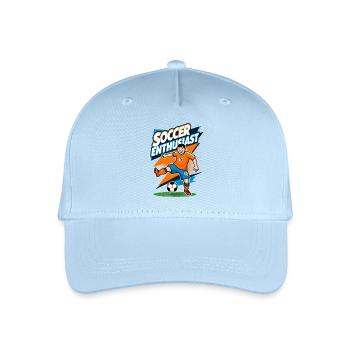 Soccer Enthusiast - Kinder Bio Basecap - Hellblau - Vorne