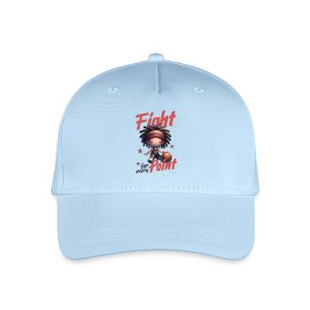 Fight for every Point Basketball - Organic Kids’ Baseball Cap - light blue - Front