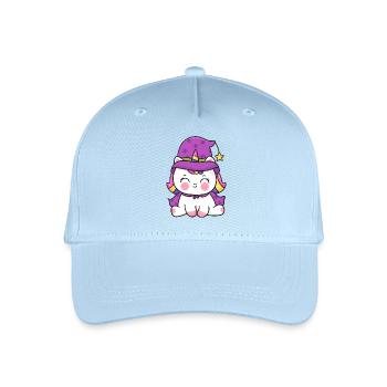 Chaton Sorcier Licorne - Casquette de baseball bio Enfant - bleu clair - Devant
