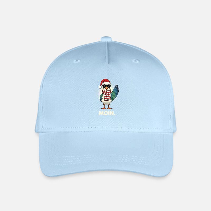 Möwe Weihnachtsmann - Kinder Bio Basecap - Hellblau