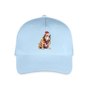 Bouledogue anglais de Noël - Casquette de baseball bio Enfant - bleu clair - Devant