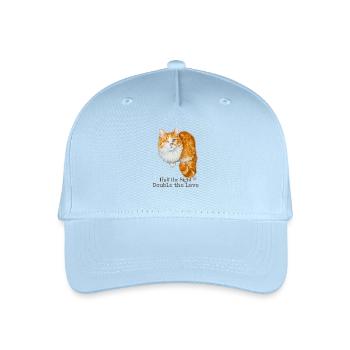 Half the Sight Double the Love - Organic Kids’ Baseball Cap - light blue - Front