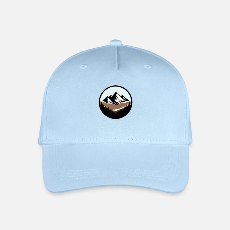 Der Berg ruft - Kinder Bio Basecap - Hellblau
