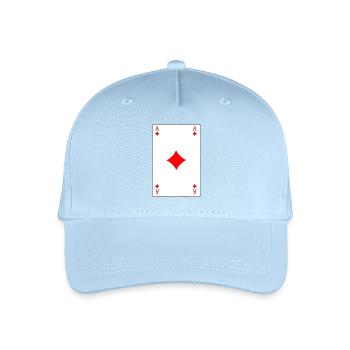 Carte à jouer As de Carreau - Casquette de baseball bio Enfant - bleu clair - Devant