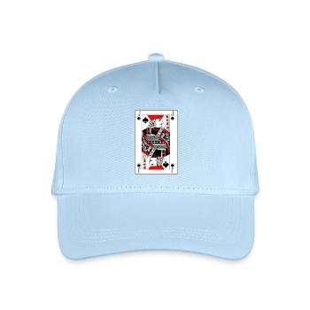 Playing card jack of spades - Organic Kids’ Baseball Cap - light blue - Front