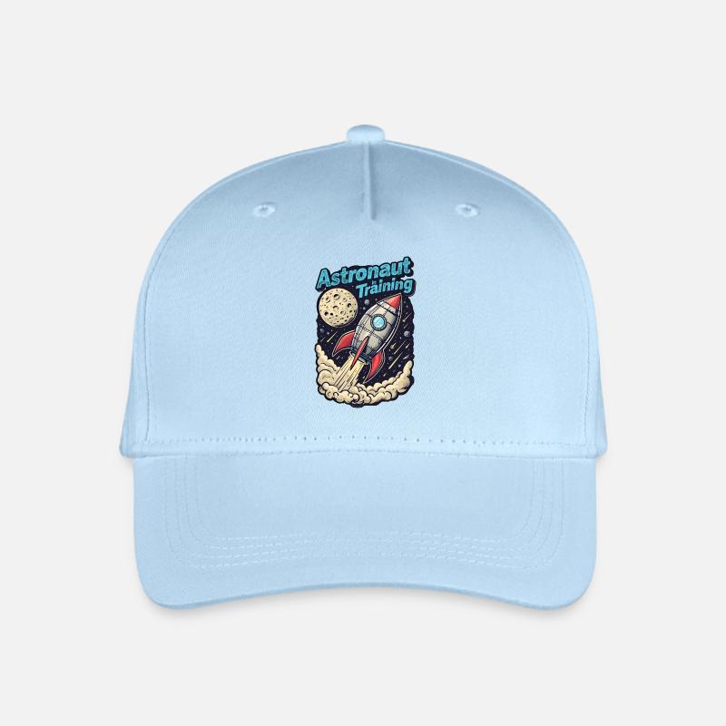 Astronaut in Ausbildung - Kinder Bio Basecap - Hellblau