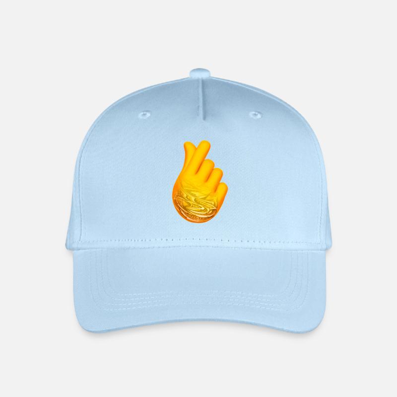 Der Aufkleber - Kinder Bio Basecap - Hellblau