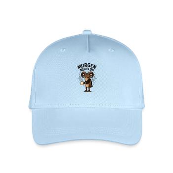Funny Morning Mouflon Morning Grouch Coffee - Organic Kids’ Baseball Cap - light blue - Front