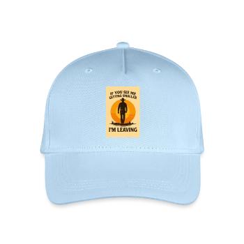 Western cowboy coucher de soleil motif design - Casquette de baseball bio Enfant - bleu clair - Devant