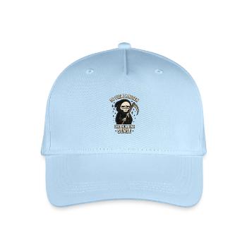 So viele Idioten und nur eine Sense Sarkasmus - Kinder Bio Basecap - Hellblau - Vorne